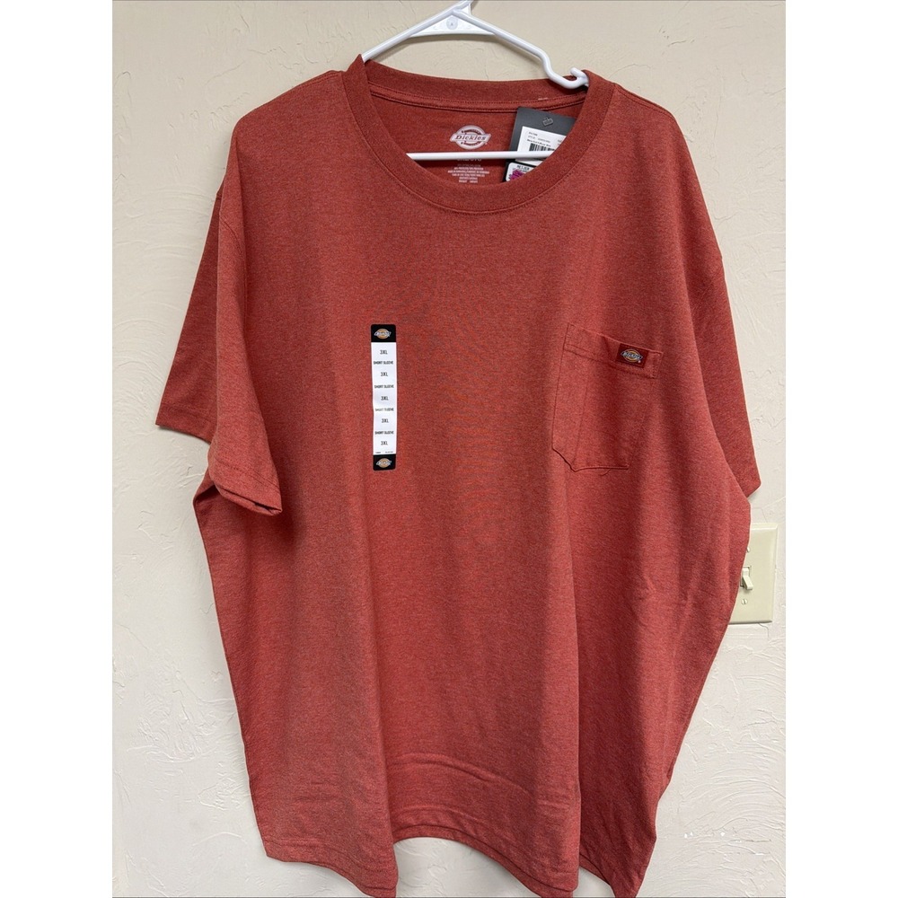 New! Dickies Mens T-Shirt Short Sleeve Pocket T Shirt 3XL